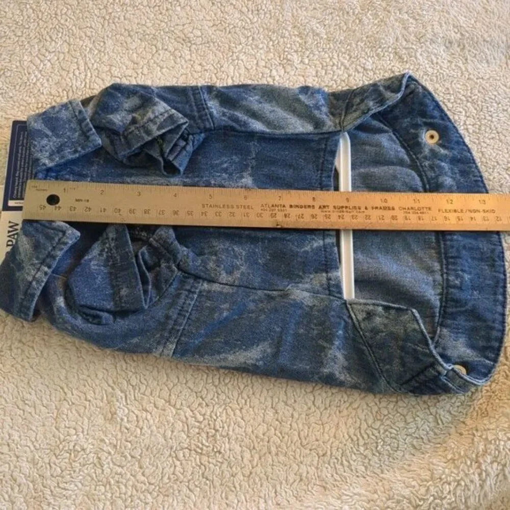 Top Paw Denim Tie-dye Jacket Small NWT S